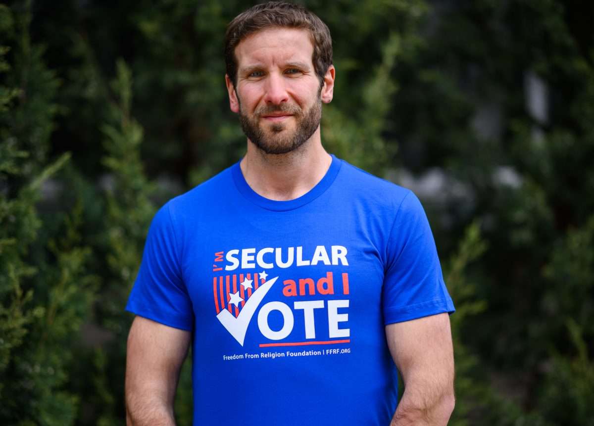 Secular and I Vote (blue) — Freedom From Religion Foundation