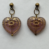 Pansy Heart Earrings