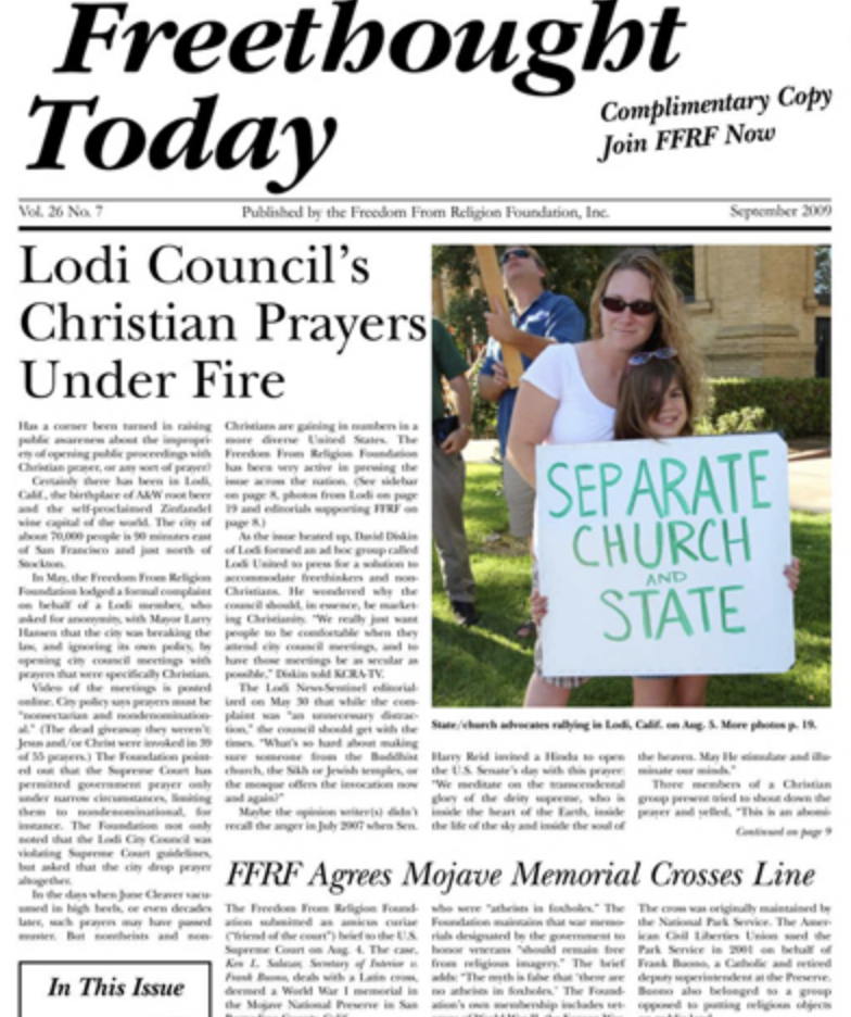 Freethought Freethought Today Debuts — Freedom From Religion Foundation