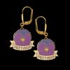 Decorative Pansy Earrings