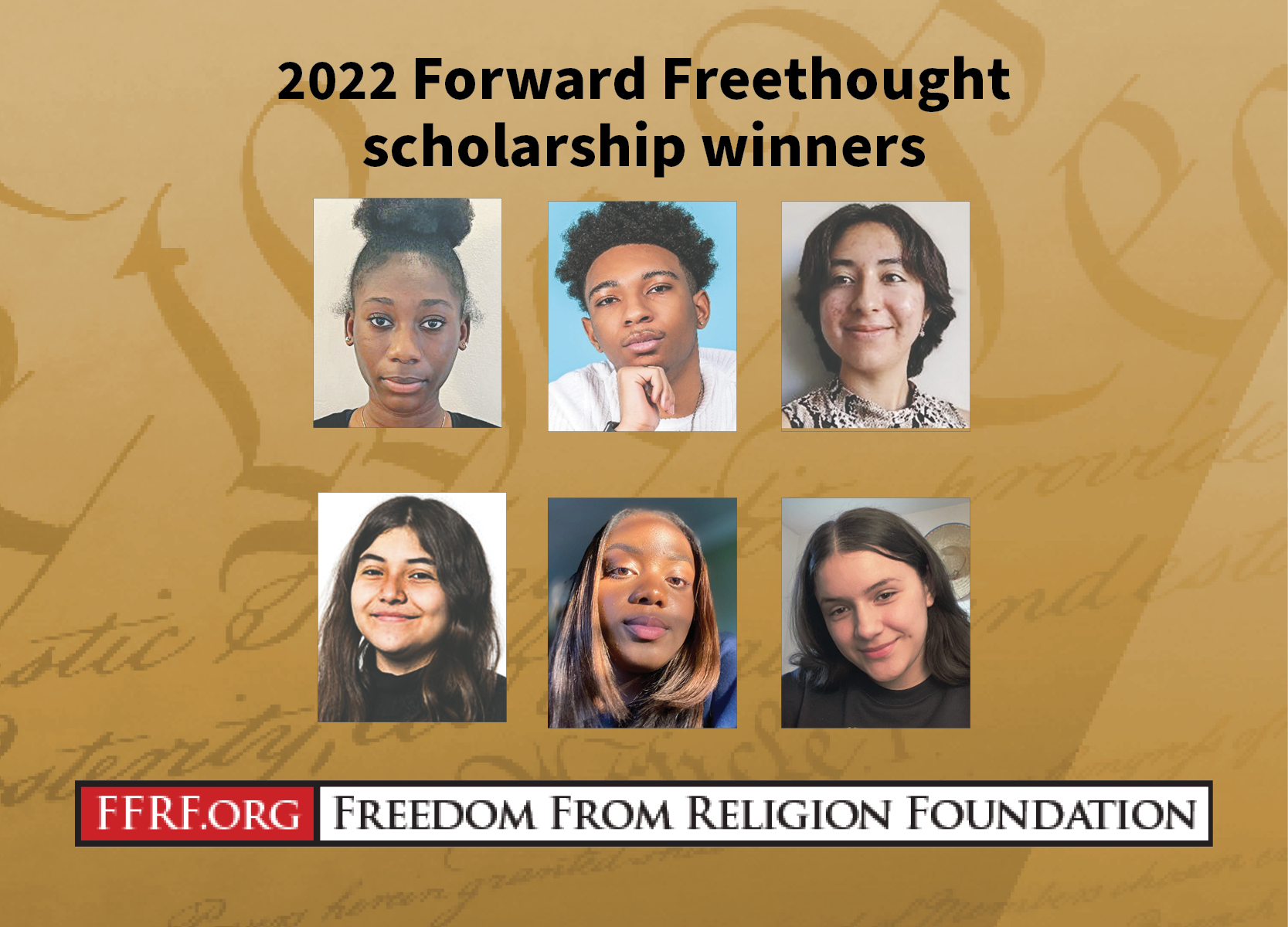 2022 Forward Freethought scholarship winners