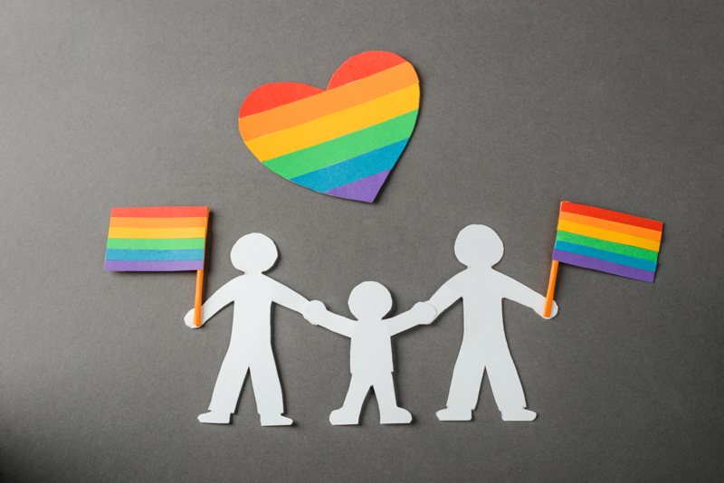 LGBT-family paper-cutouts