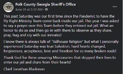 Polk County Sheriff Office GA post