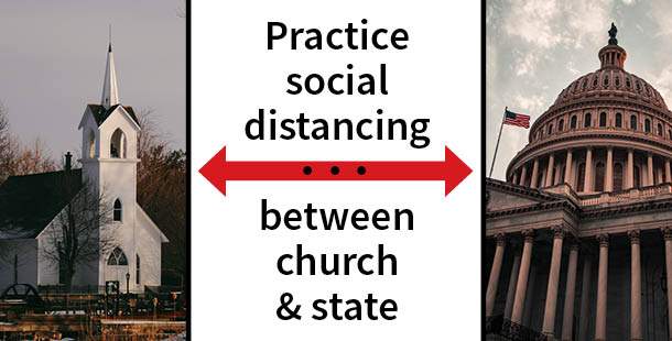 Social Distancing Church State