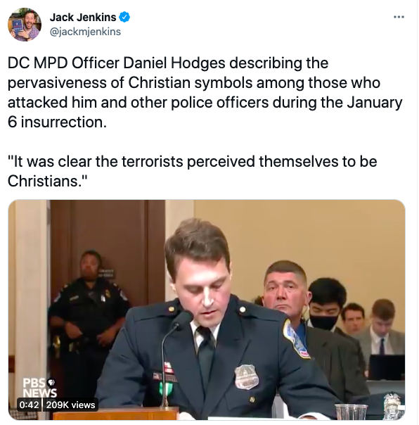 Terrorists Christians tweet