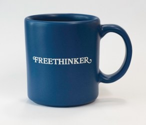"Freethinker" blue mug