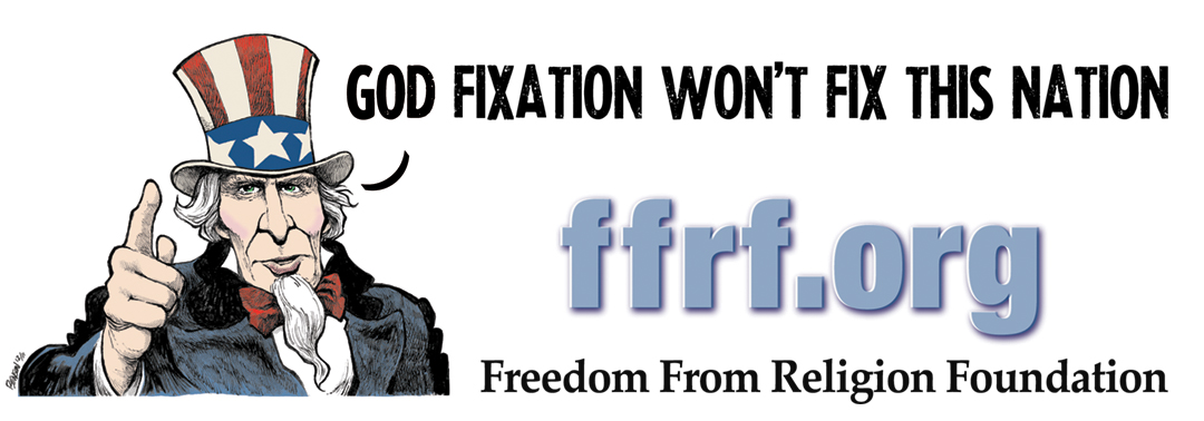 FFRF Puts ‘God Fixation Won’t Fix This Nation’ Billboards at Sites of DNC and RNC Conventions