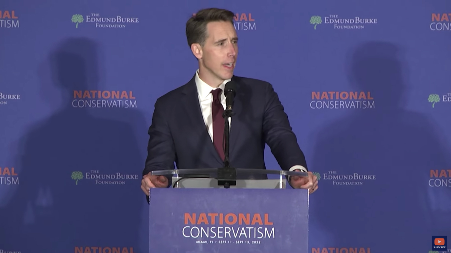 Josh Hawley conference remarks image