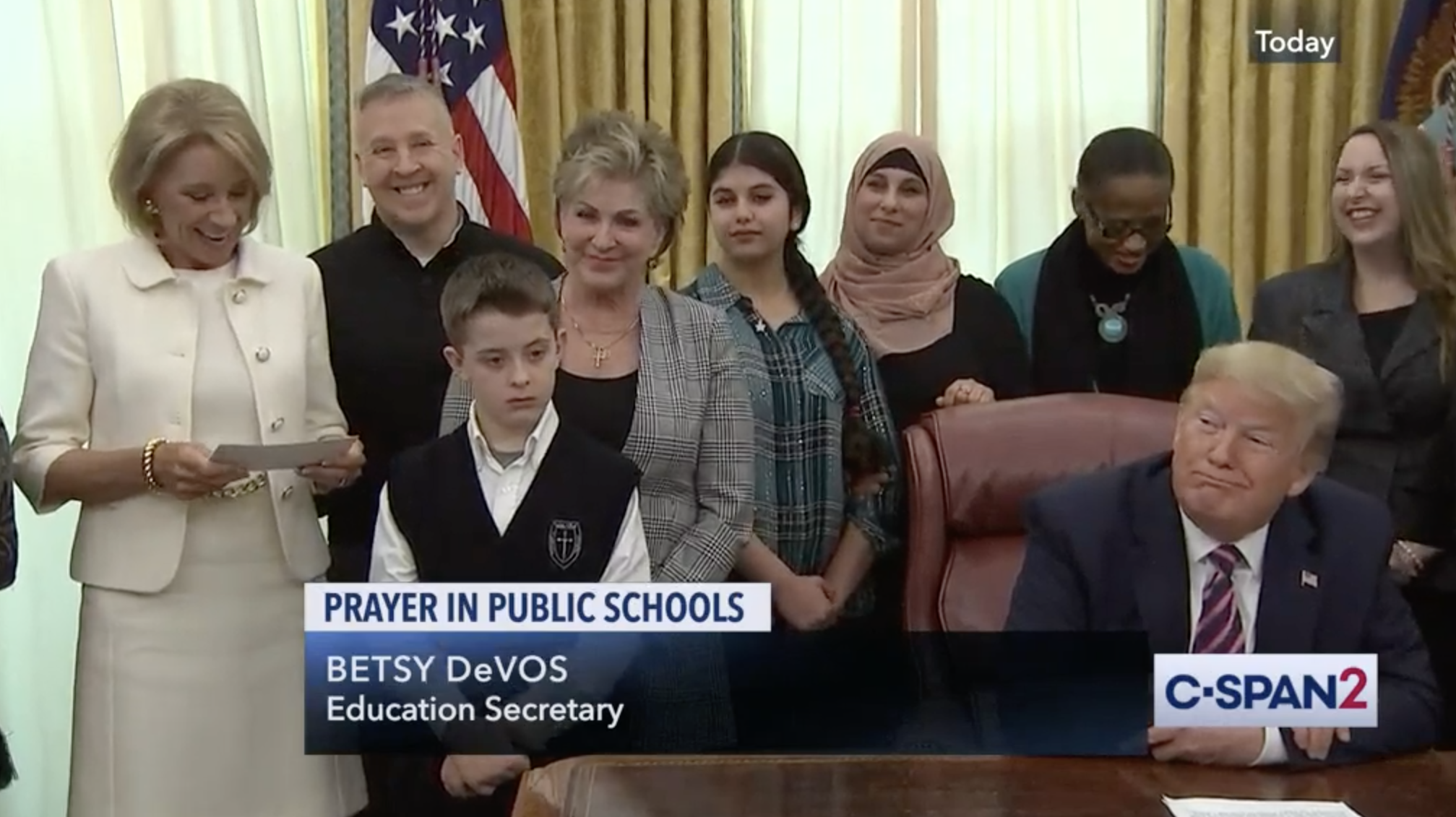 Prayer Trump DeVos