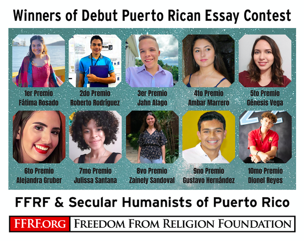 FFRF, Puerto Rican Humanists award 16,500 in student scholarships