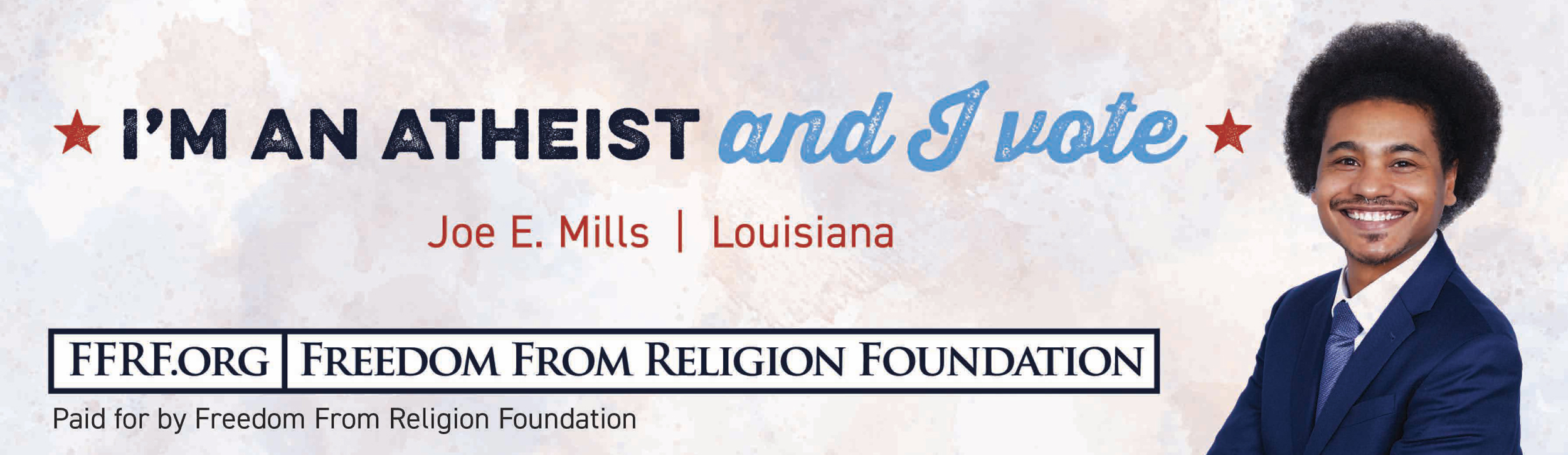 Secular vote campaign Louisiana billboard