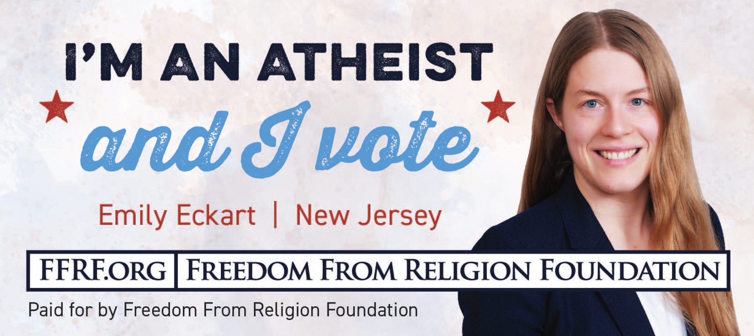Secular vote campaign New Jersey billboard