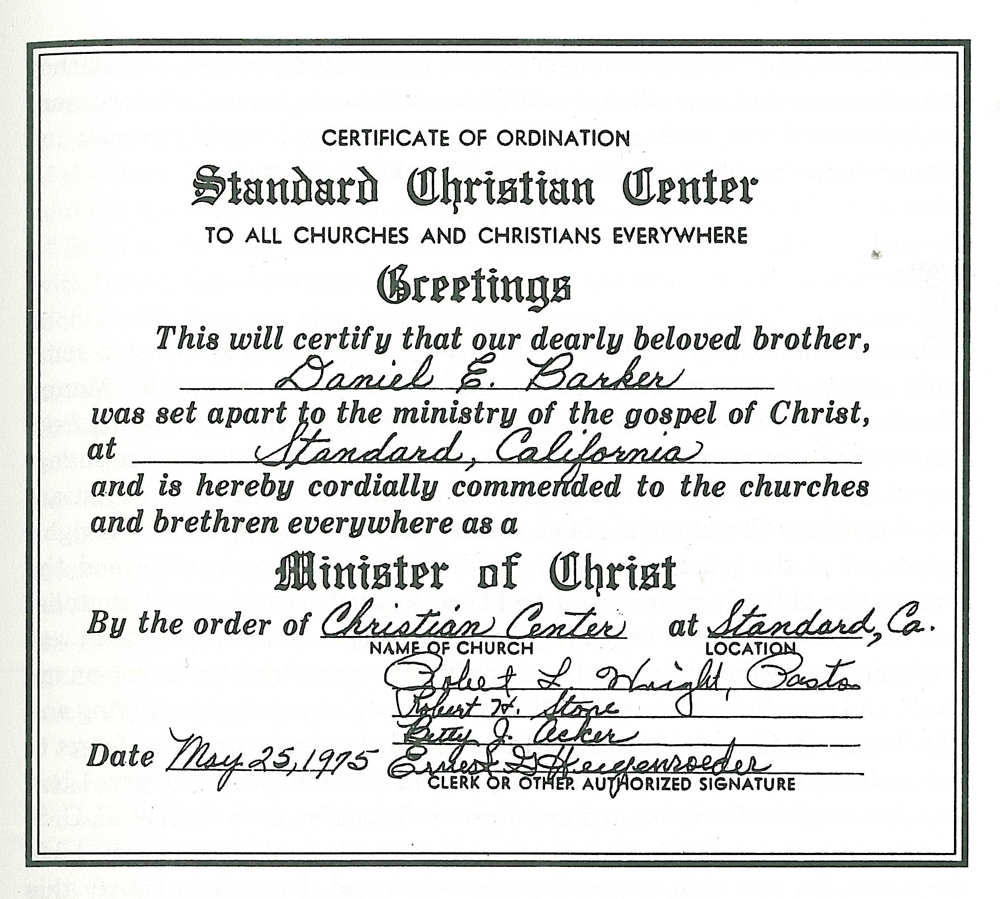 Ordination Certificates For Your Church