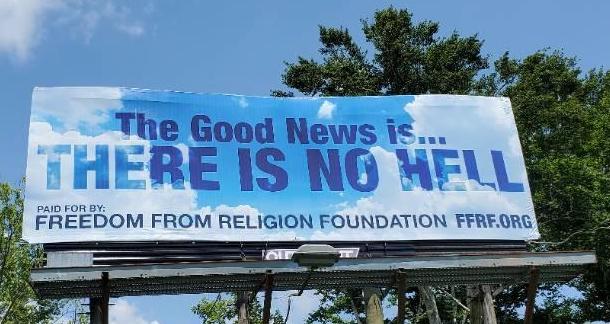 Ffrf Places Billboards In Rural Nashville Citing Good News There Is No God Or Hell Freedom From Religion Foundation