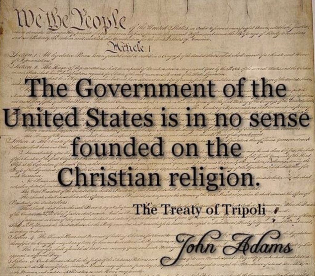 Treaty of tripoli freedom from religion foundation