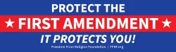 Protect the First Amendment Bumper Sticker