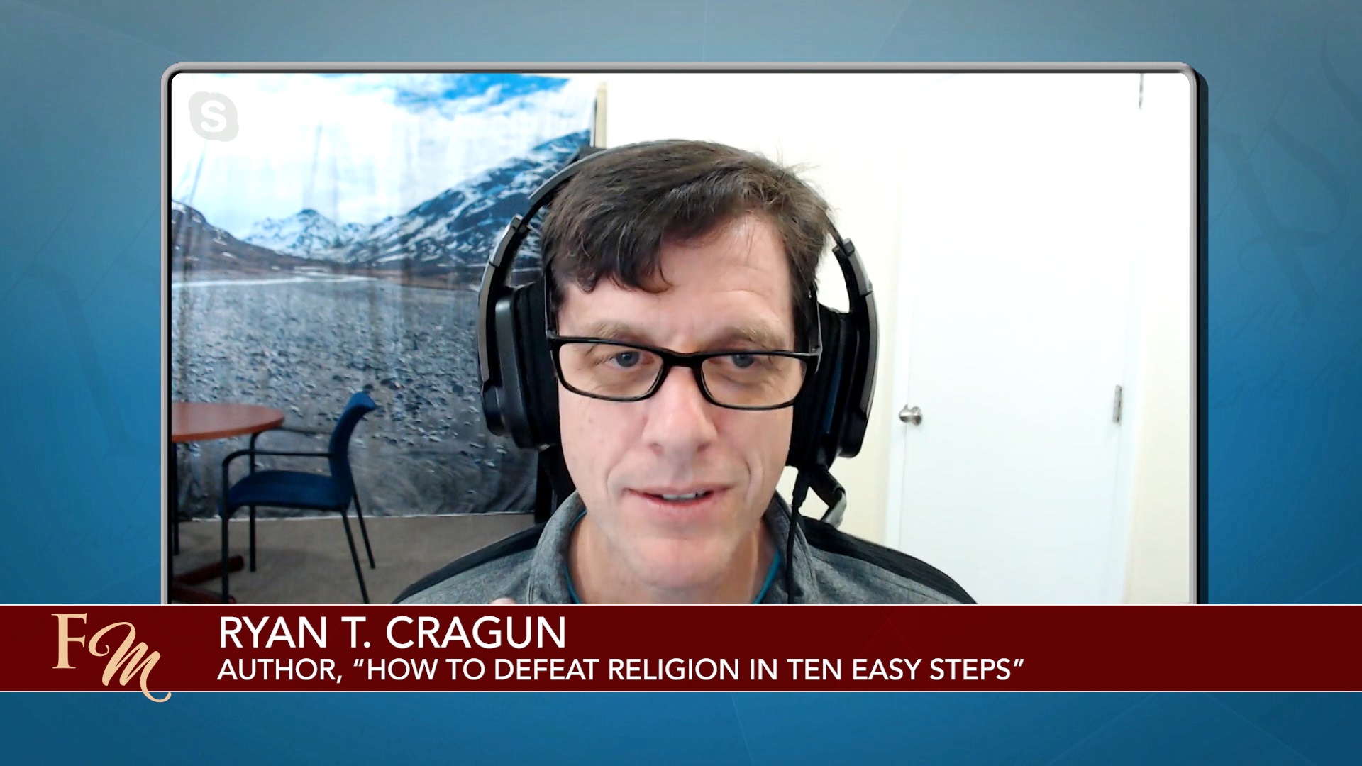 Screenshot of Ryan T. Cragun on Freethought Matters