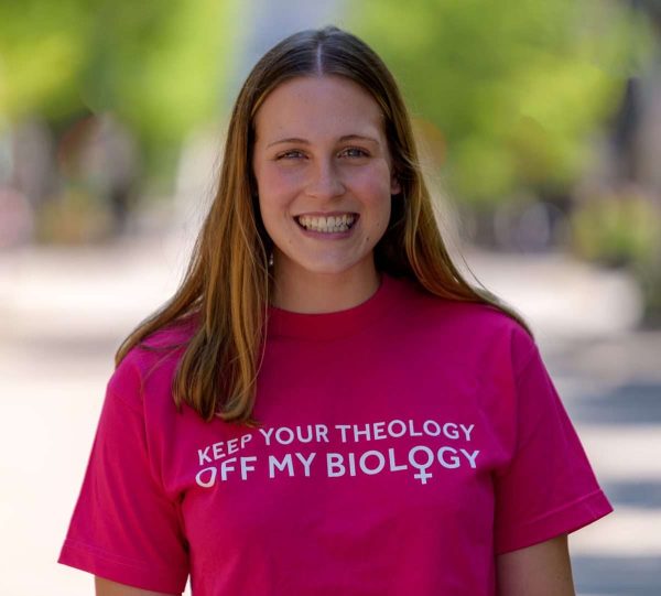 Keep Your Theology Off My Biology shirt