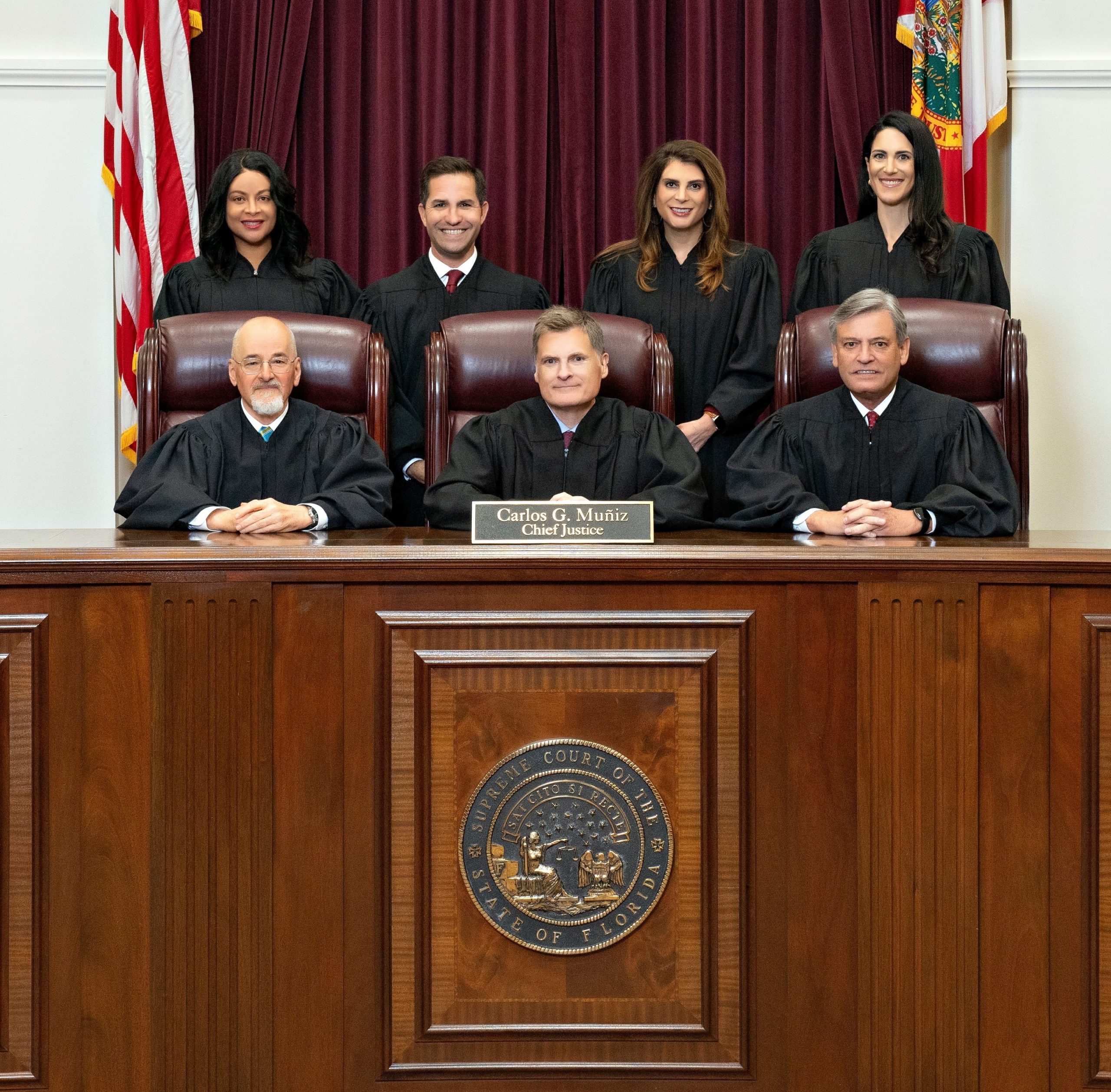 The seven judges of Florida's Supreme Court Justice