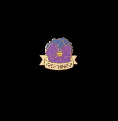 Pansy Freethinker Pin