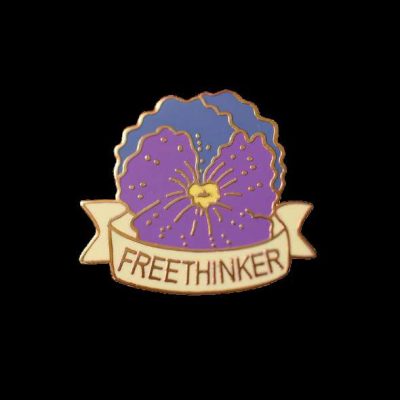 Pansy Freethinker Pin