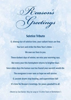 Reason's Greetings Solstice Tribute