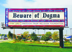 Beware of Dogma Billboard Postcards