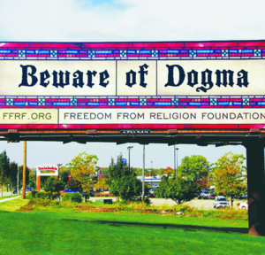 Beware of Dogma Billboard Postcards