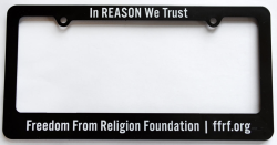 In REASON We Trust License Plate Frame