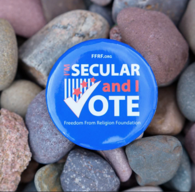 Secular and I Vote Button