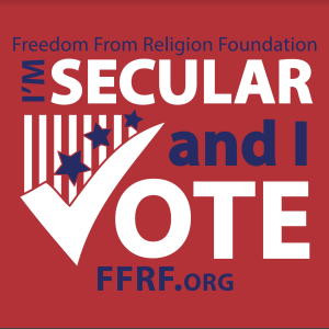 Secular and I Vote Decal