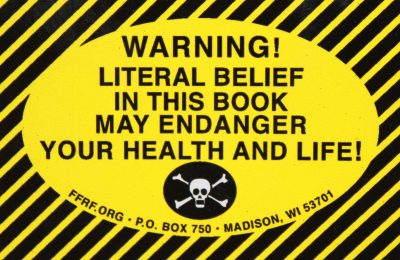 Bible Warning Label Stickers