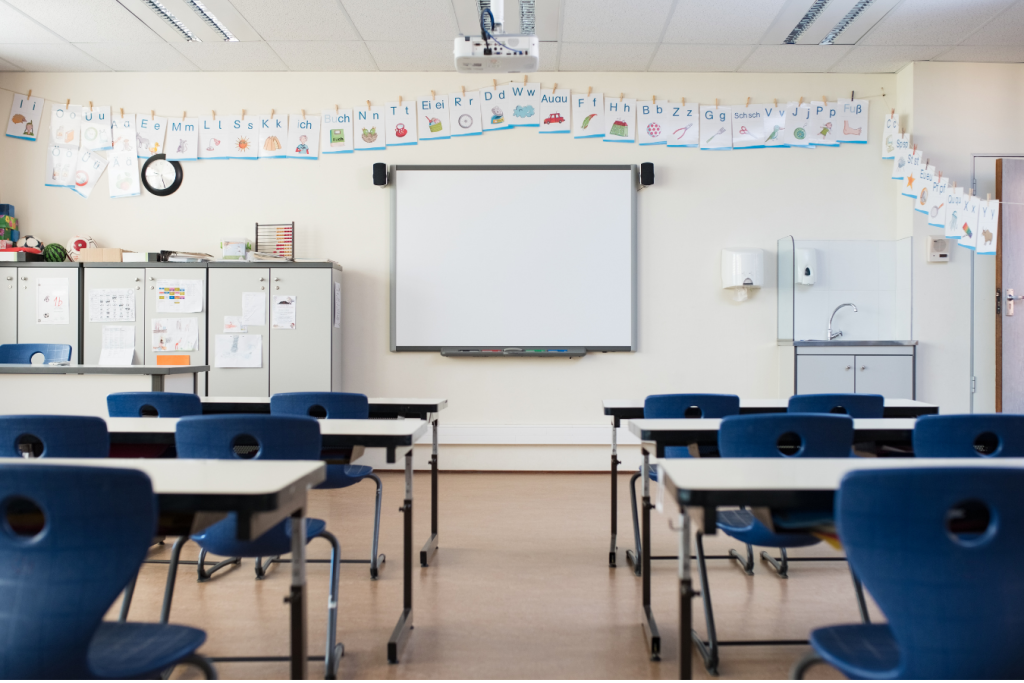 classroom with noone in it